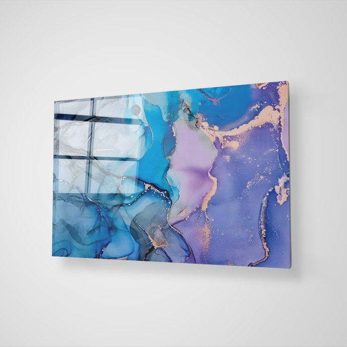 Wallity Pintura Decorativa de Vidrio Templado Multicolor 70 x 100 cm